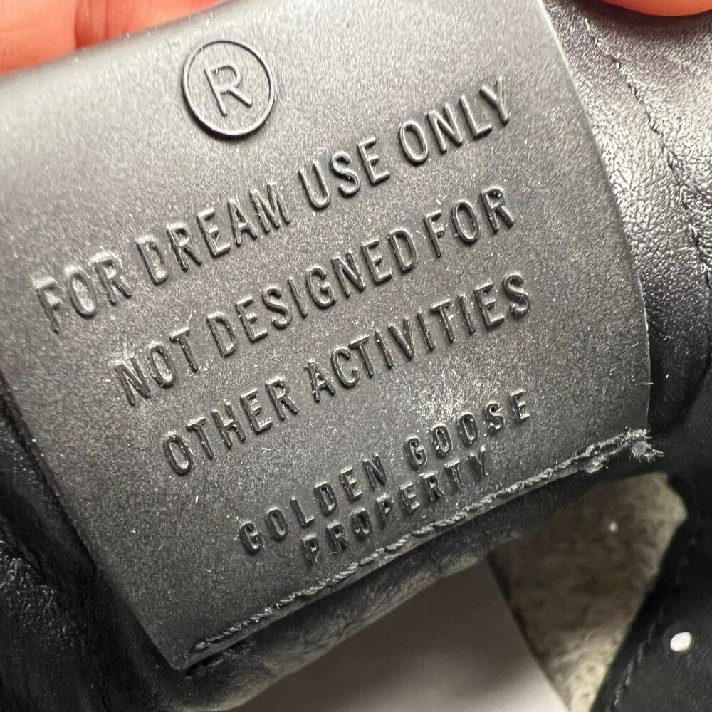 Golden Goose Black Leather Low-Top Sneakers with White Sole - Picture 10 of 16